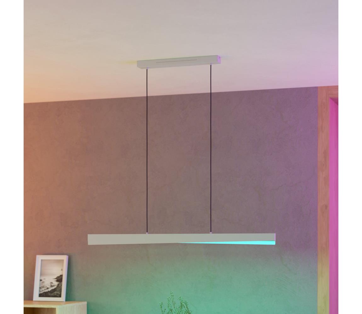 Eglo 901833 - LED RGBW Stmívatelný lustr na lanku BOLOGNANO-Z LED/19W/230V šedá 901833