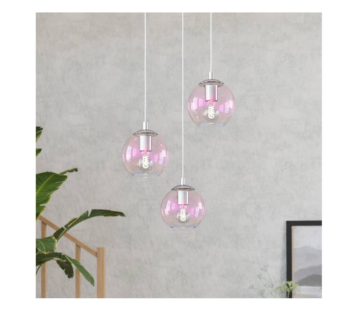 Eglo 901921 - Lustr na lanku ARISCANI 3xE27/60W/230V lesklý chrom 901921
