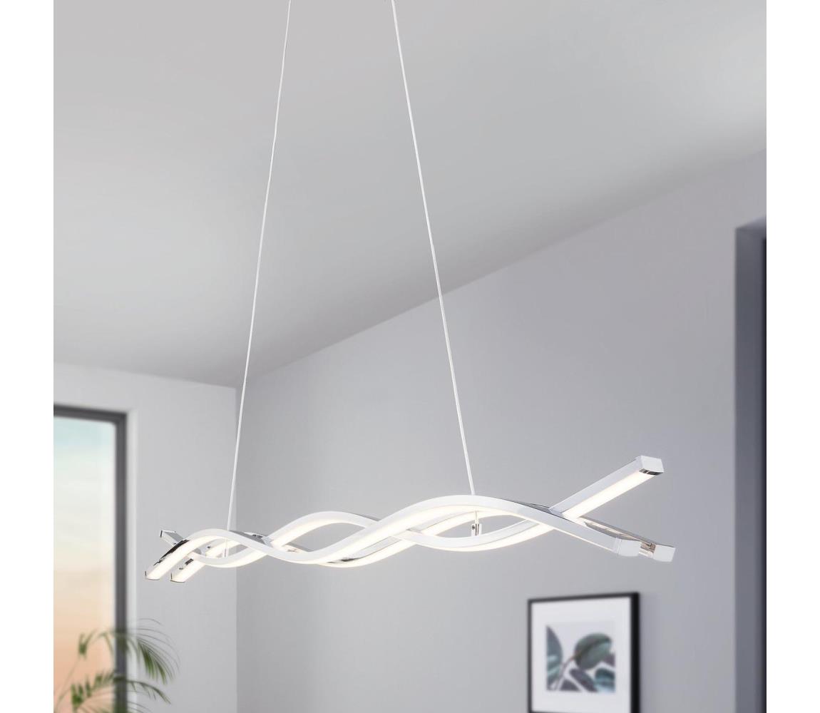 Eglo 96102 - LED Lustr na lanku LASANA 2 LED/35W/230V 3000K lesklý chrom 96102