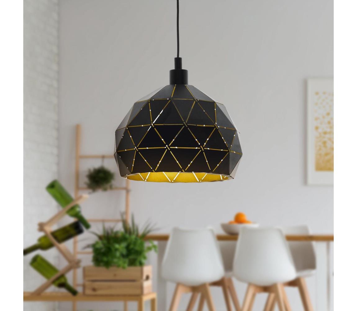 Eglo 97841 - Lustr na lanku ROCCAFORTE 1xE27/60W/230V 97841
