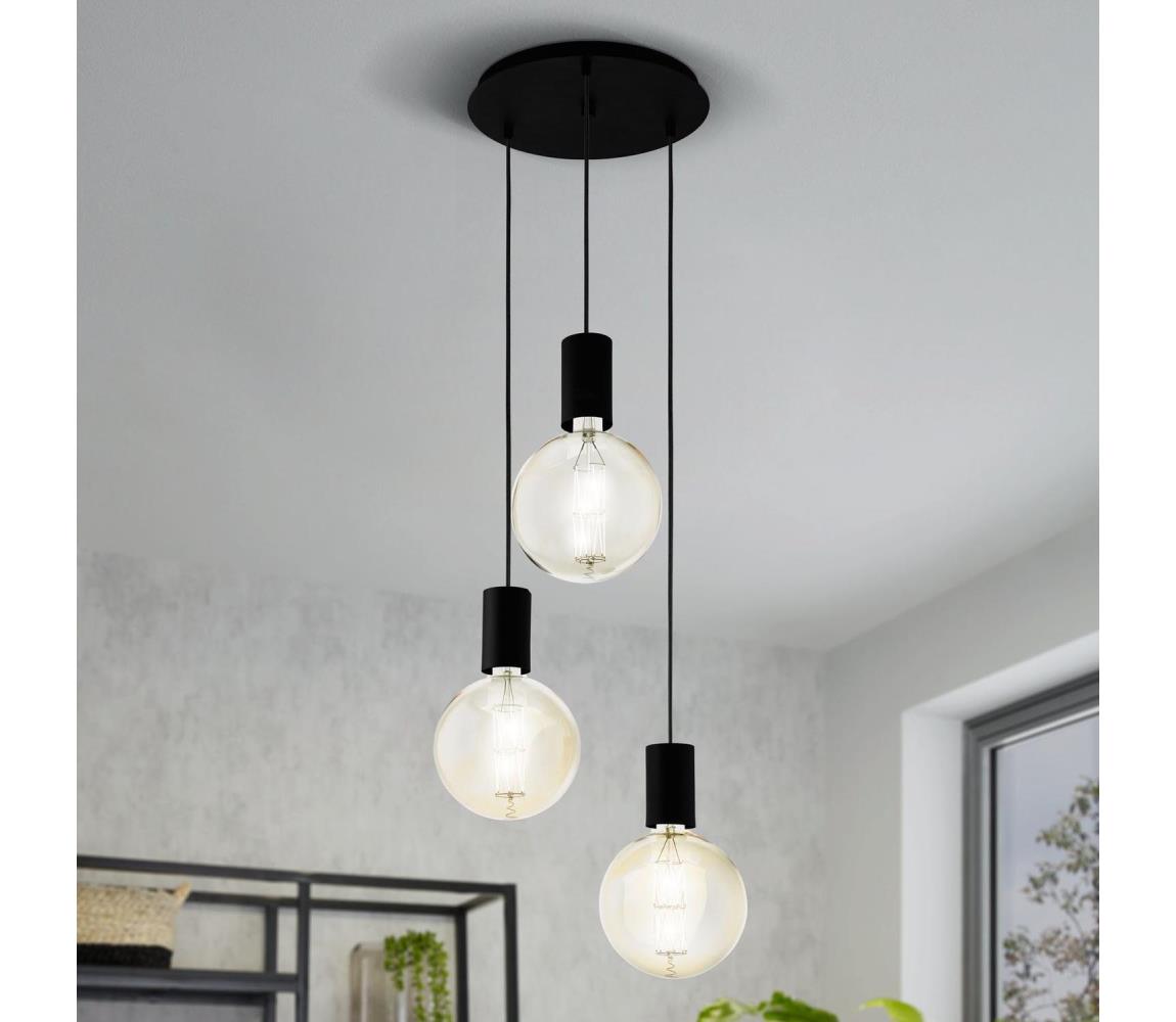 Eglo 98663 - Lustr na lanku POZUETA 3xE27/40W/230V 98663