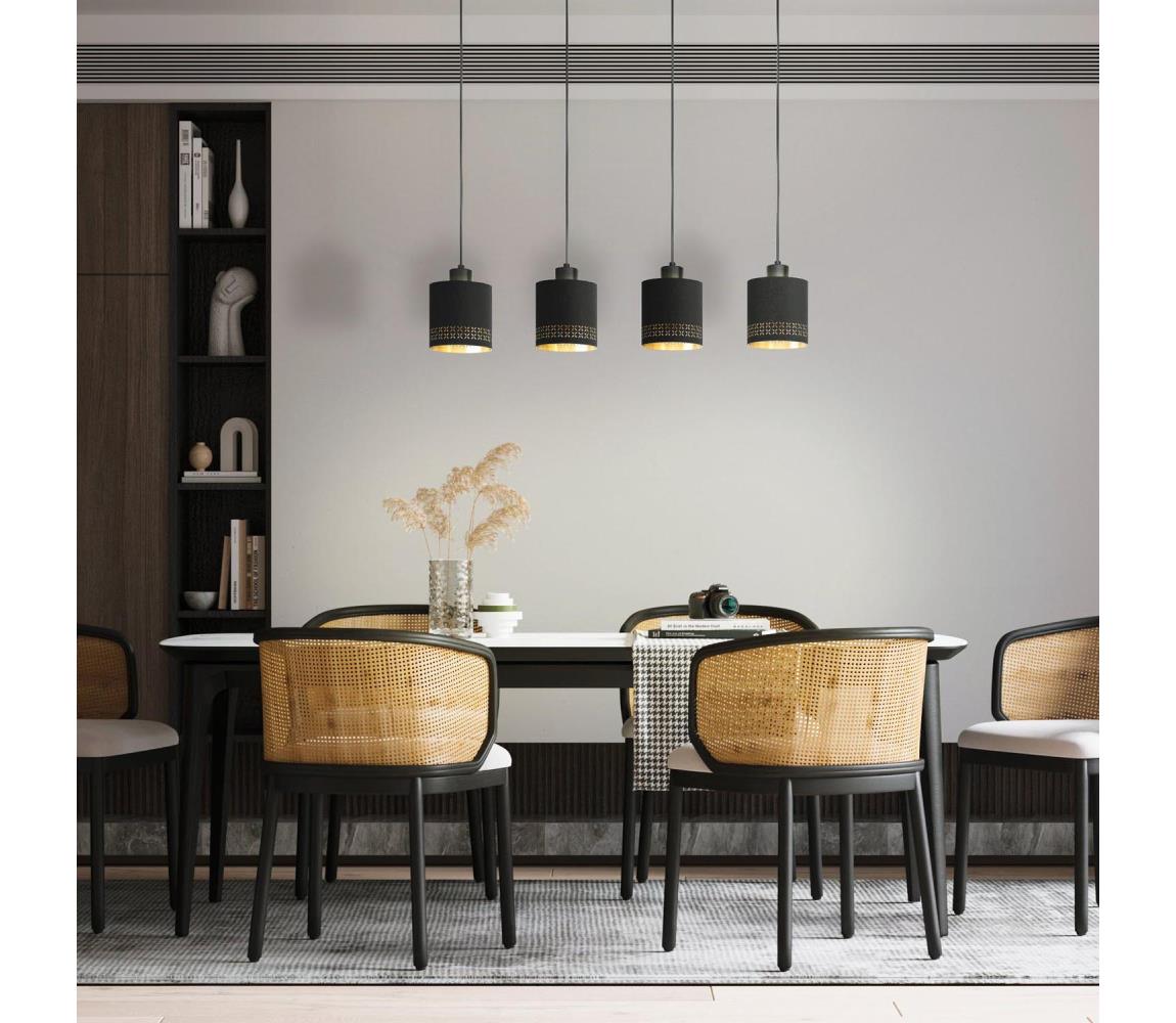 Eglo 99275 - Lustr na lanku ESTEPERRA 4xE27/28W/230V 99275