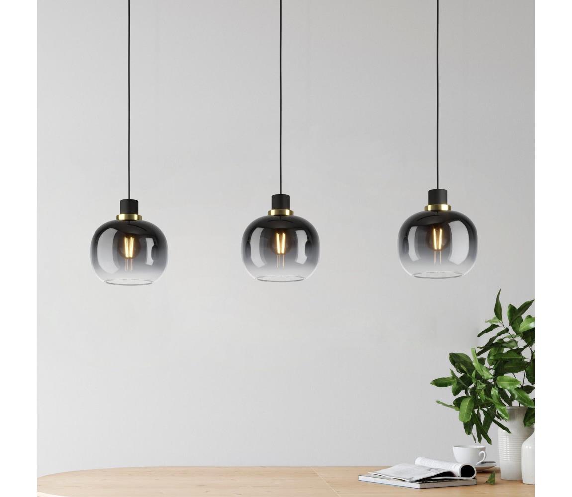 Eglo 99617 - Lustr na lanku OILELLA 3xE27/40W/230V šedá 99617