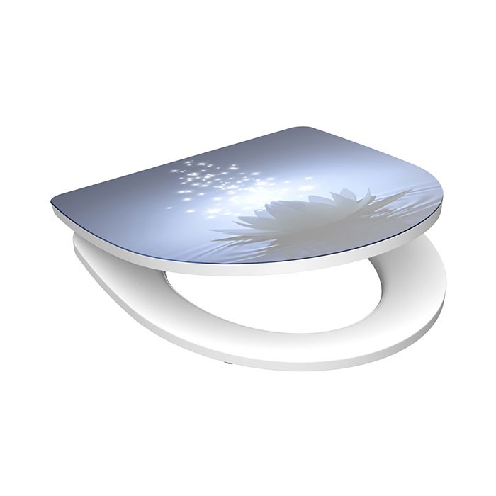 Eisl Duroplastové sedátko se zpomalovacím mechanismem HG SOFT-CLOSE WATER LILY 82582