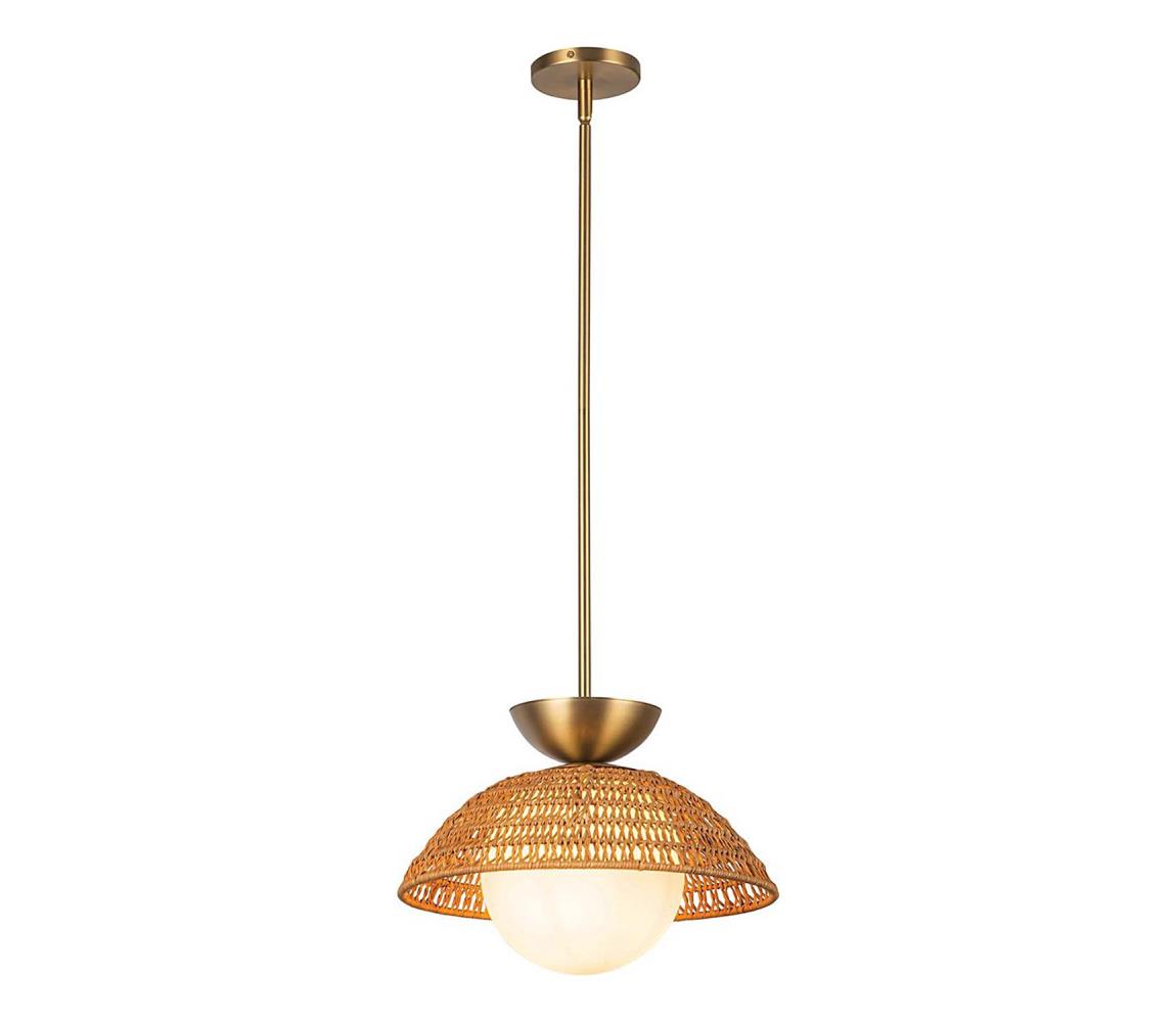 Elstead Alora Mood ALM-PERTH-P-GD - Lustr na tyči PERTH 1xE27/60W/230V pr. 37,5 cm zlatá ALM-PERTH-P-GD