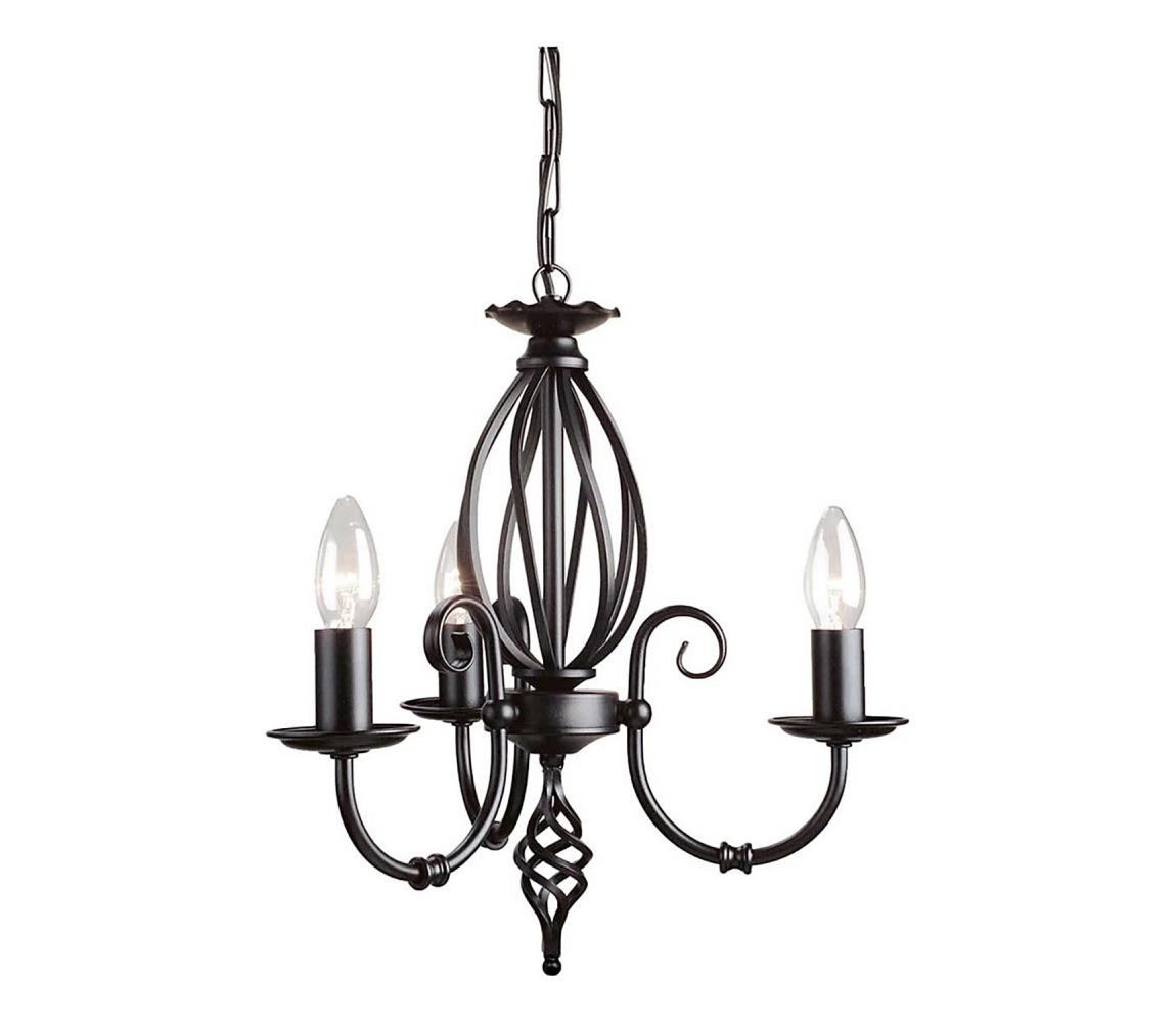 Elstead ART3-BLACK - Lustr na řetězu ARTISAN 3xE14/60W/230V ART3-BLACK