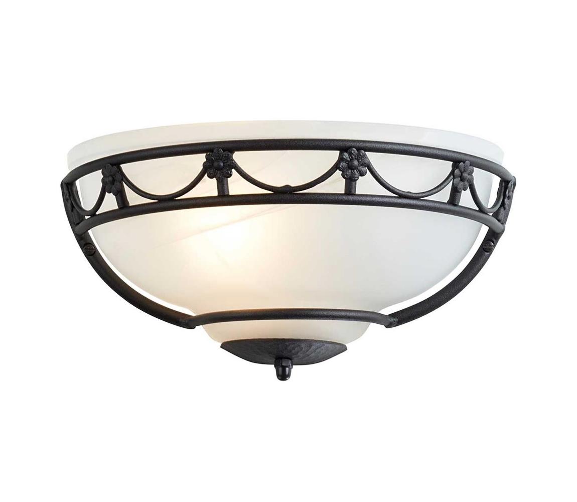 Elstead CB-WU-BLACK - Nástěnné svítidlo CARISBROOKE 1xE27/60W/230V CB-WU-BLACK