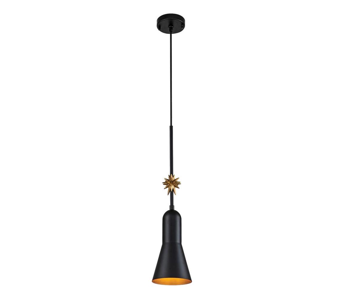 Elstead ETOILE-P-S-MB - Lustr na lanku ETOILE 1xE27/60W/230V pr. 13,3 cm černá ETOILE-P-S-MB