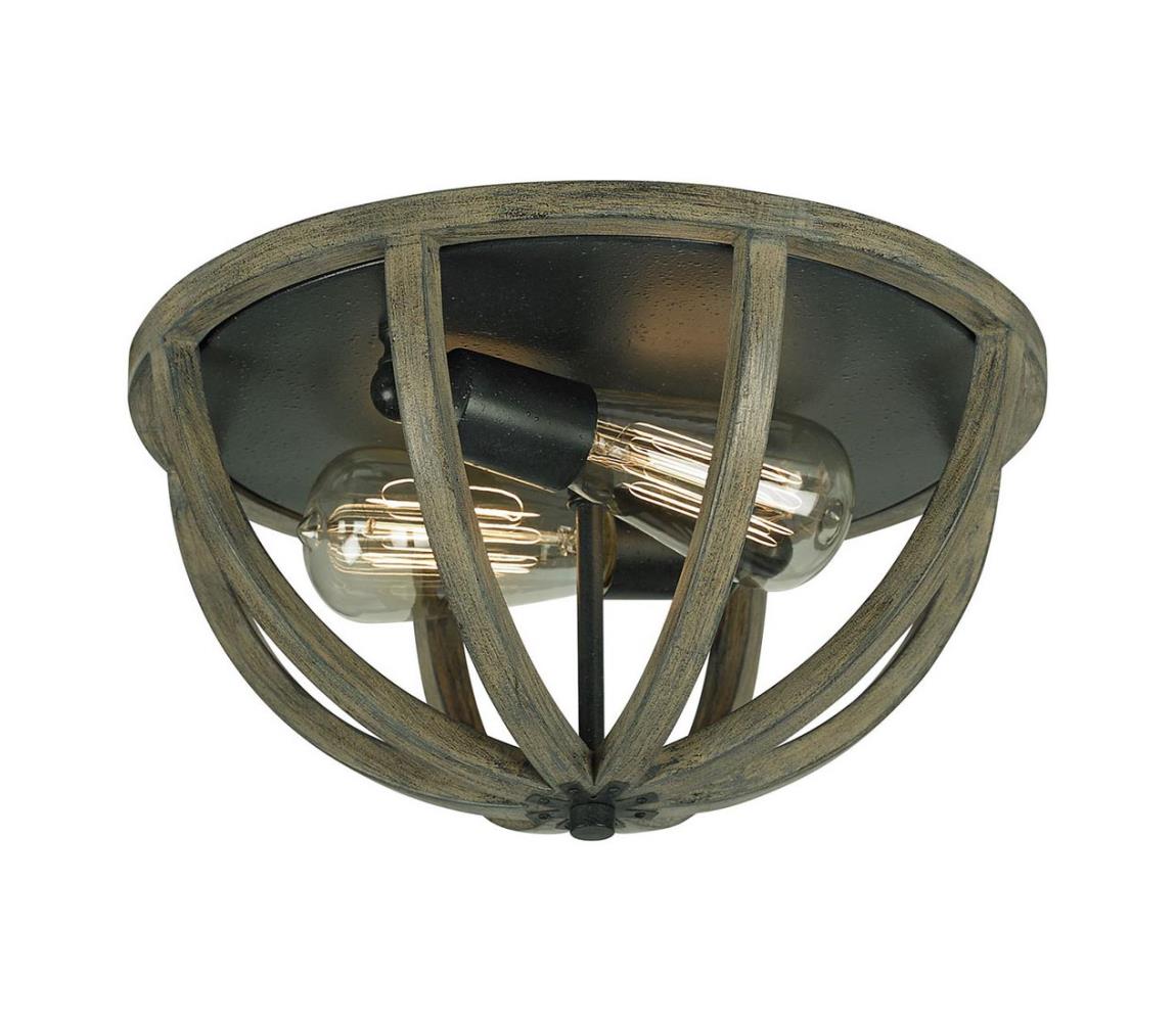 Elstead FE-ALLIER-F-WW - Stropní svítidlo ALLIER 2xE27/60W/230V dub FE-ALLIER-F-WW