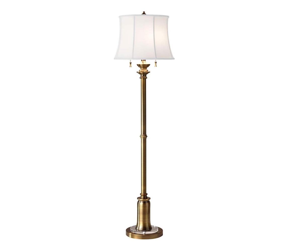 Elstead Feiss FE-STATEROOM-FL-BB - Stojací lampa STATEROOM 2xE27/60W/230V mosaz FE-STATEROOM-FL-BB