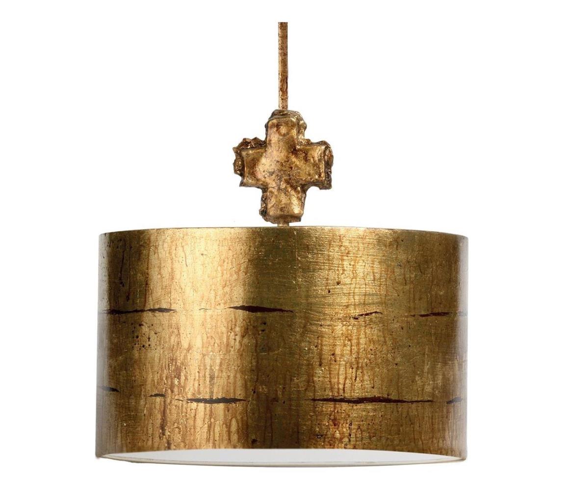 Elstead Flambeau FB-FRAGMENT-G-PL - Lustr na tyči FRAGMENT 1xE27/60W/230V FB-FRAGMENT-G-PL