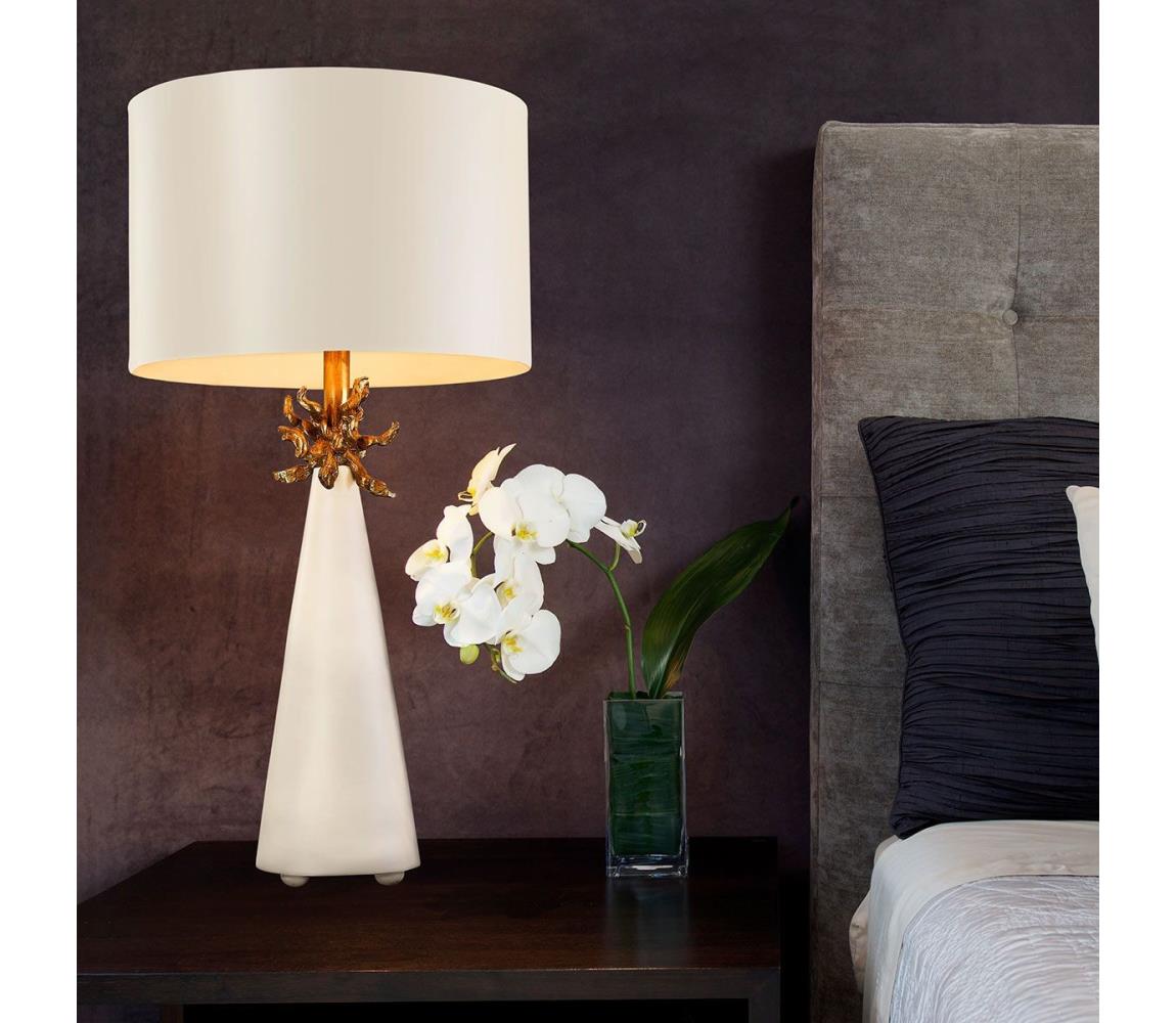 Elstead Flambeau FB-NEO-TL-FR-WHT - Stolní lampa NEO 1xE27/60W/230V FB-NEO-TL-FR-WHT