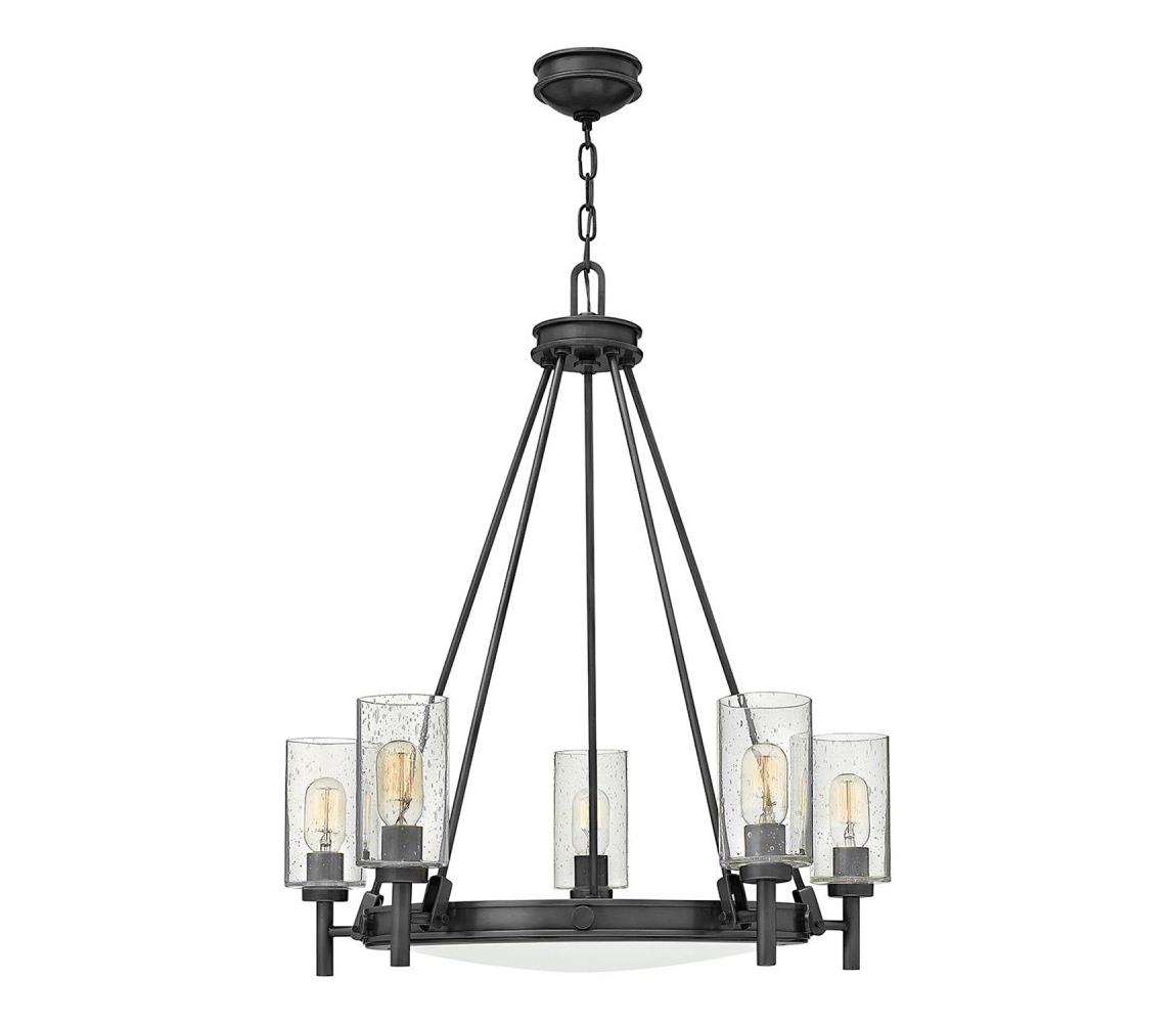 Elstead Hinkley HK-COLLIER5-BX - Lustr na řetězu COLLIER 5xE27/40W/230V pr. 68,5 cm HK-COLLIER5-BX