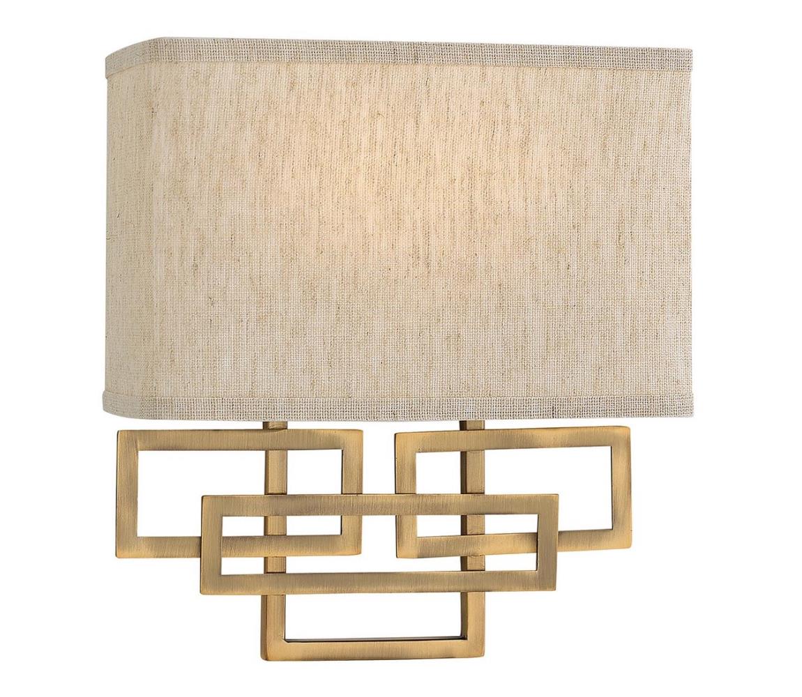 Elstead Hinkley HK-LANZA2-BR - Nástěnné svítidlo LANZA 2xE14/40W/230V bronzová HK-LANZA2-BR