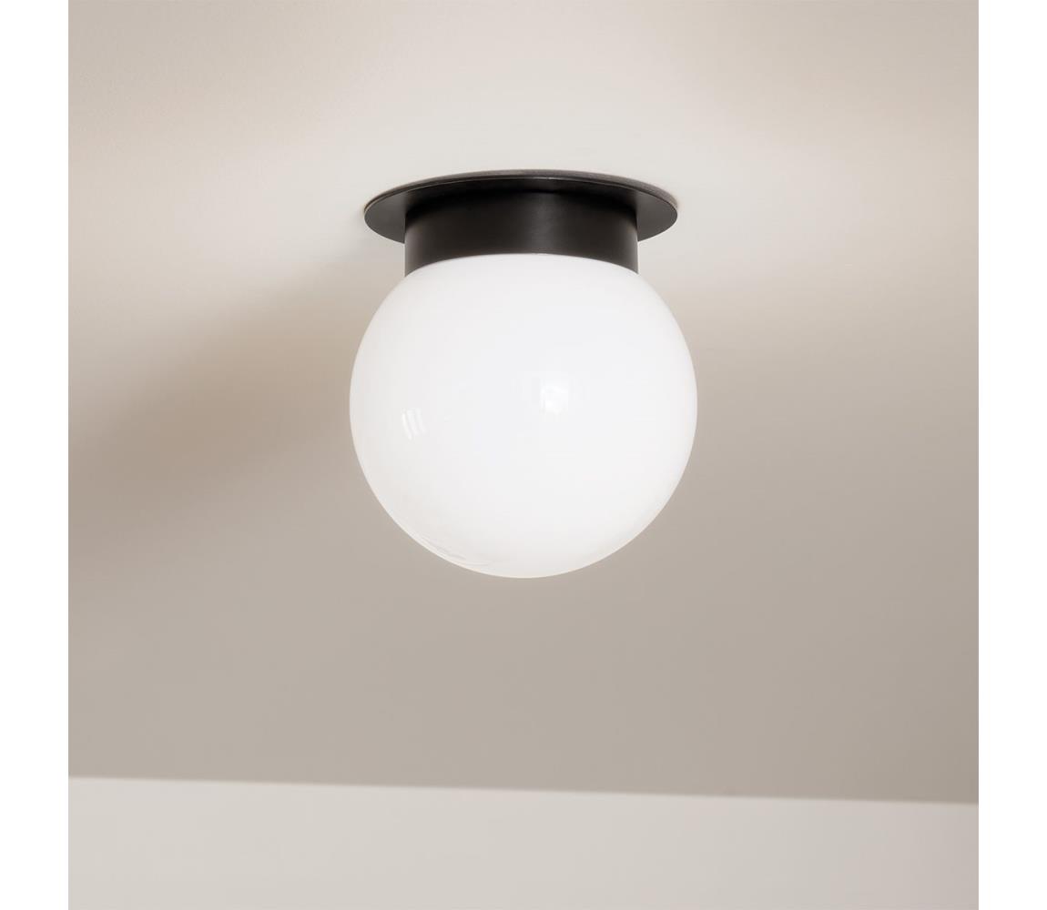 Elstead Kichler KL-ALBERS-F-G-BK-Stropní svítidlo ALBERS 1xE27/40W/230V pr.20,3cm černá KL-ALBERS-F-G-BK