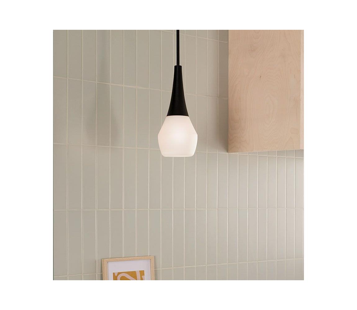 Elstead Kichler KL-DEELA-P-BK - Lustr na tyči DEELA 1xE27/60W/230V pr. 17,8 cm černá KL-DEELA-P-BK