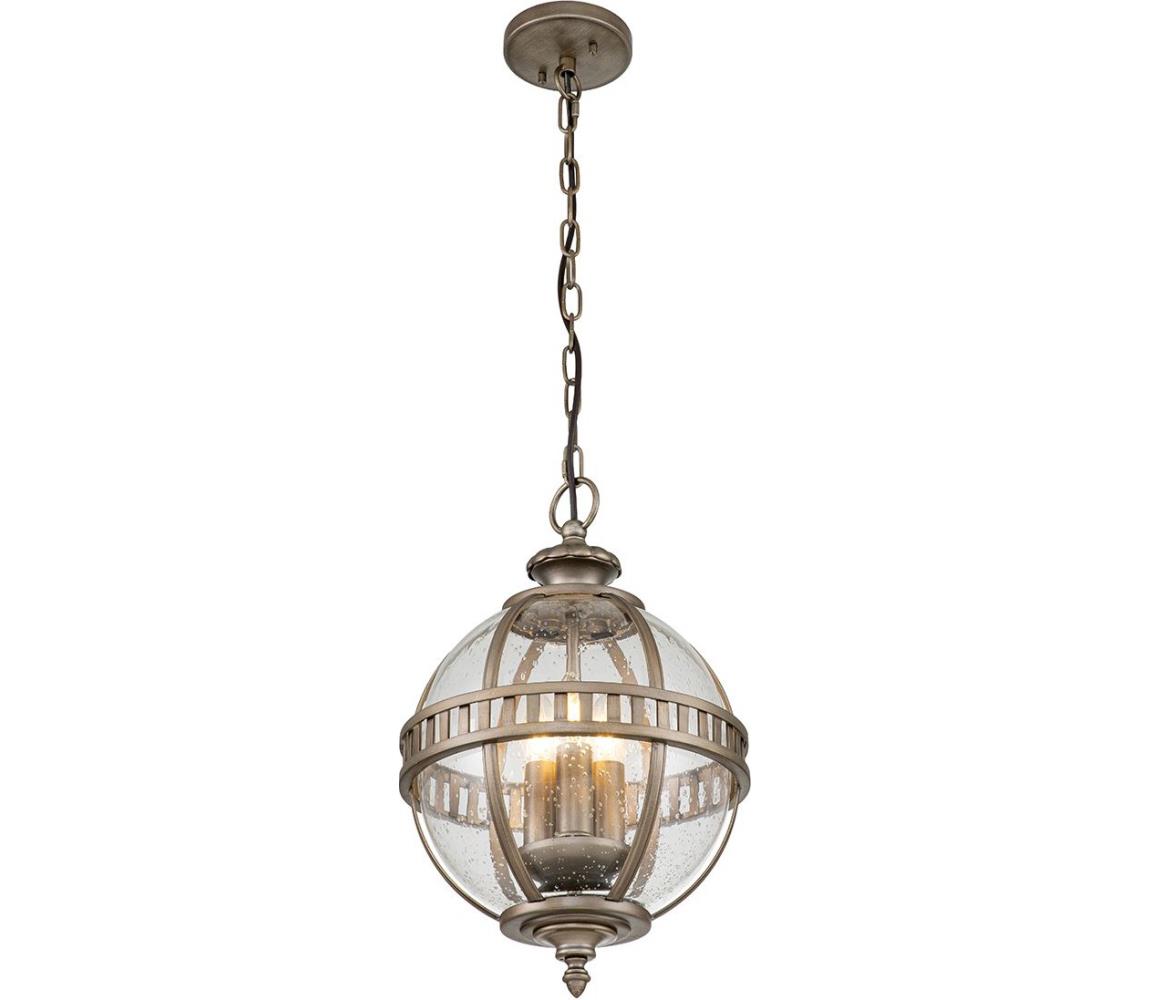 Elstead Kichler KL-HALLERON-8M-BU -Venkovní lustr na řetězu HALLERON 3xE14/40W/230V IP44 KL-HALLERON-8M-BU