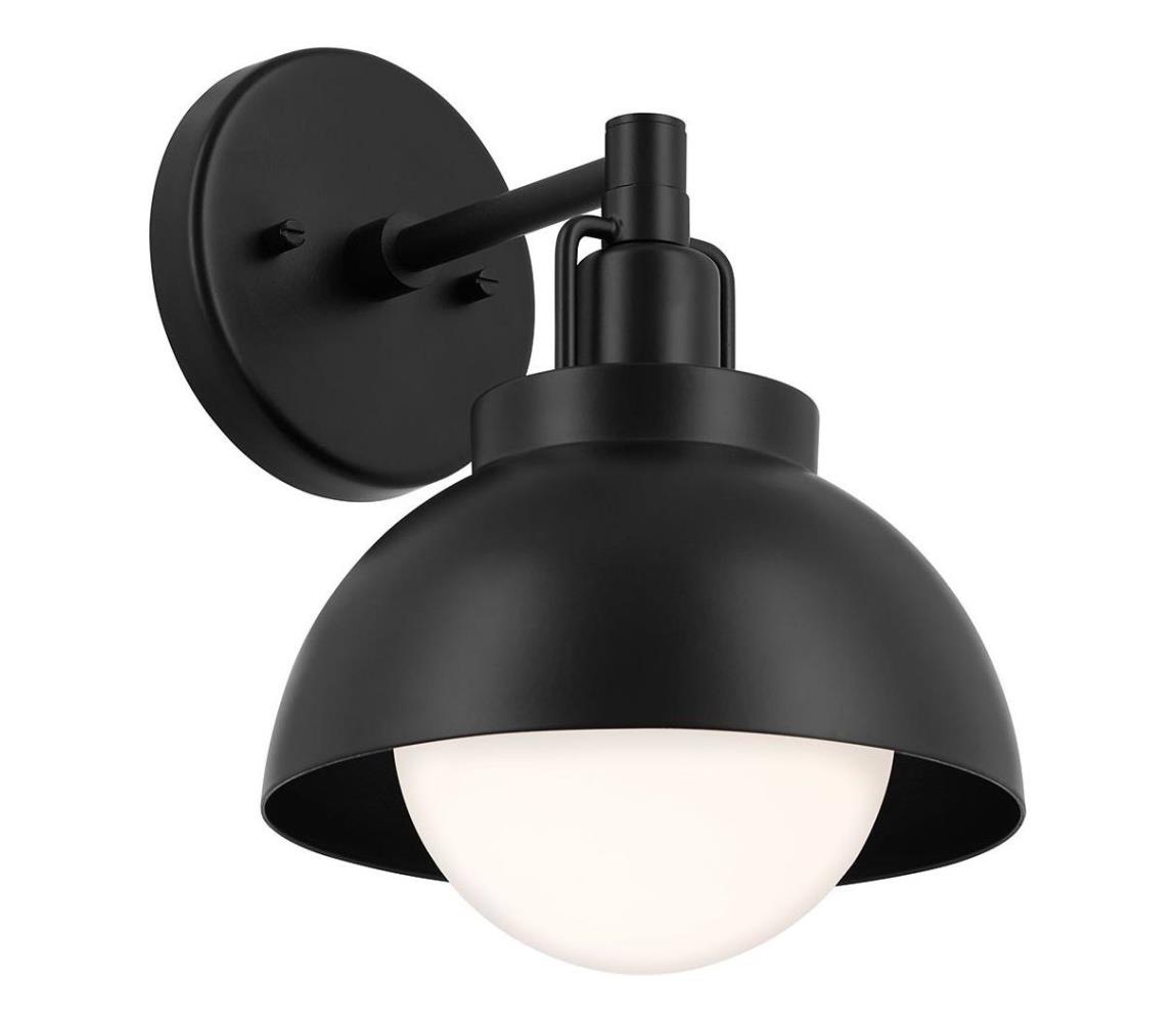 Elstead Kichler KL-NIVA-1W-1P-BK - Nástěnná lampa NIVA 1xE27/40W/230V černá KL-NIVA-1W-1P-BK