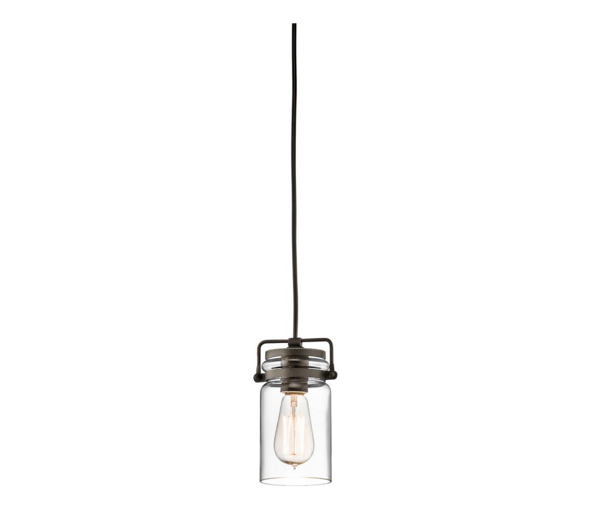 Elstead KL-BRINLEY-MP-OZ - Lustr na lanku BRINLEY 1xE27/60W/230V antracit KL-BRINLEY-MP-OZ