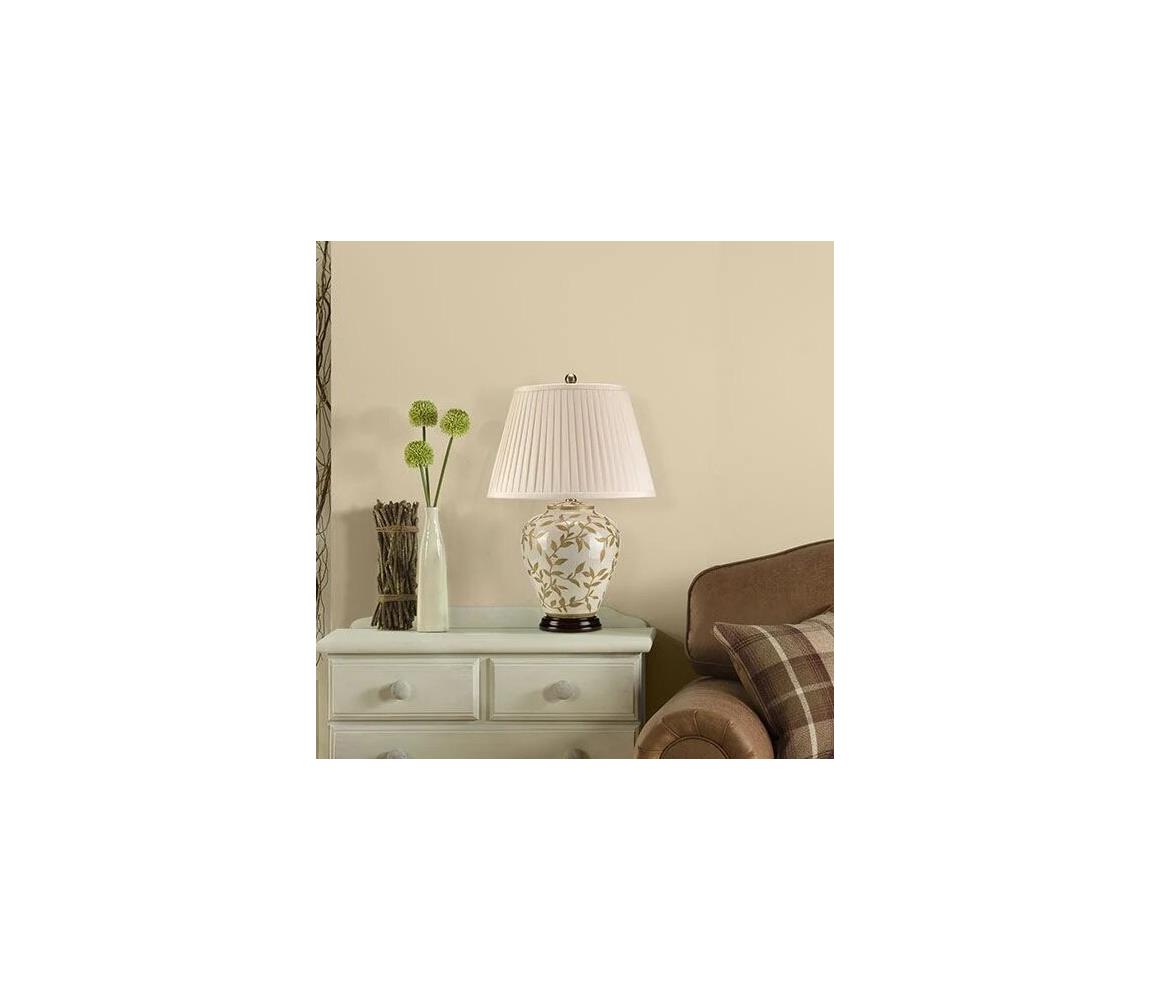 Elstead LEAVES-BR-GL-TL - Stolní lampa LEAVES 1xE27/60W/230V LEAVES-BR-GL-TL