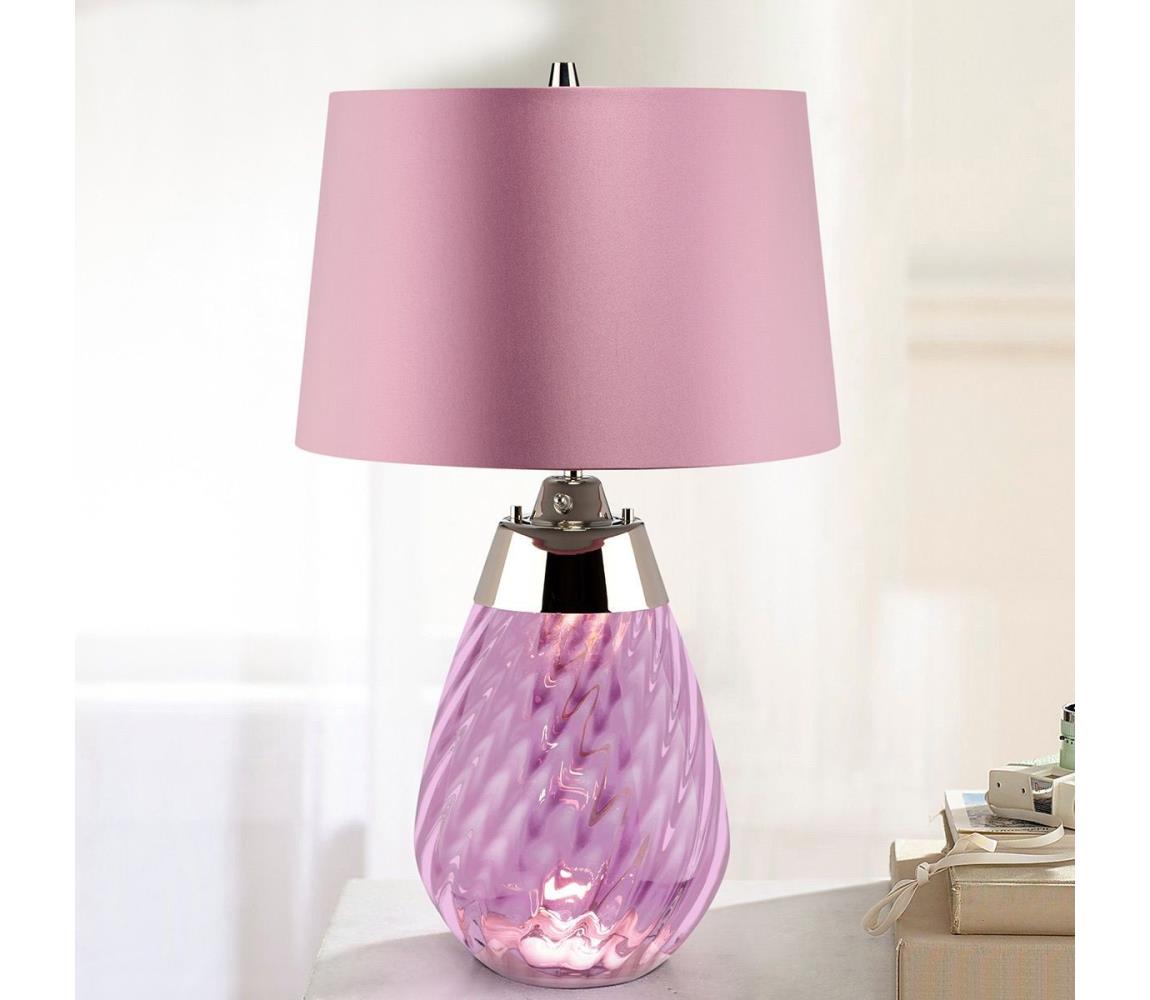 Elstead LENA-TL-S-PLUM - LED Stolní lampa LENA 1xE27/60W/230V + 1xGU10/7W růžová LENA-TL-S-PLUM