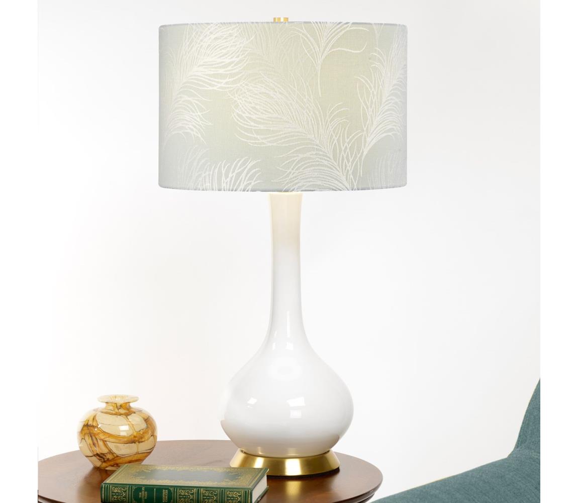 Elstead MILO-AB-TL-FDEB - Stolní lampa MILO 1xE27/60W/230V šedá MILO-AB-TL-FDEB