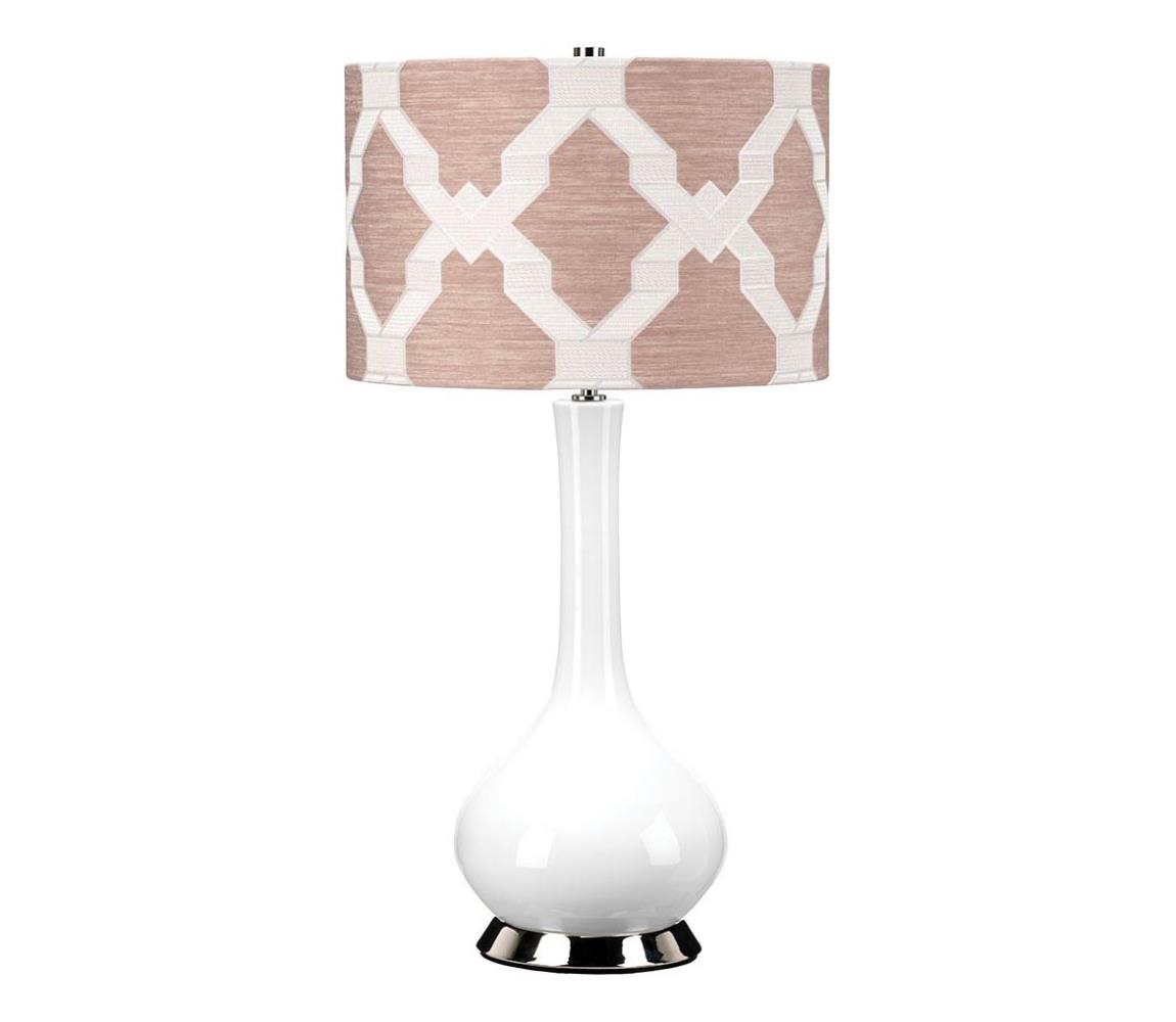 Elstead MILO-PN-TL-OVTH - Stolní lampa MILO 1xE27/60W/230V růžová MILO-PN-TL-OVTH