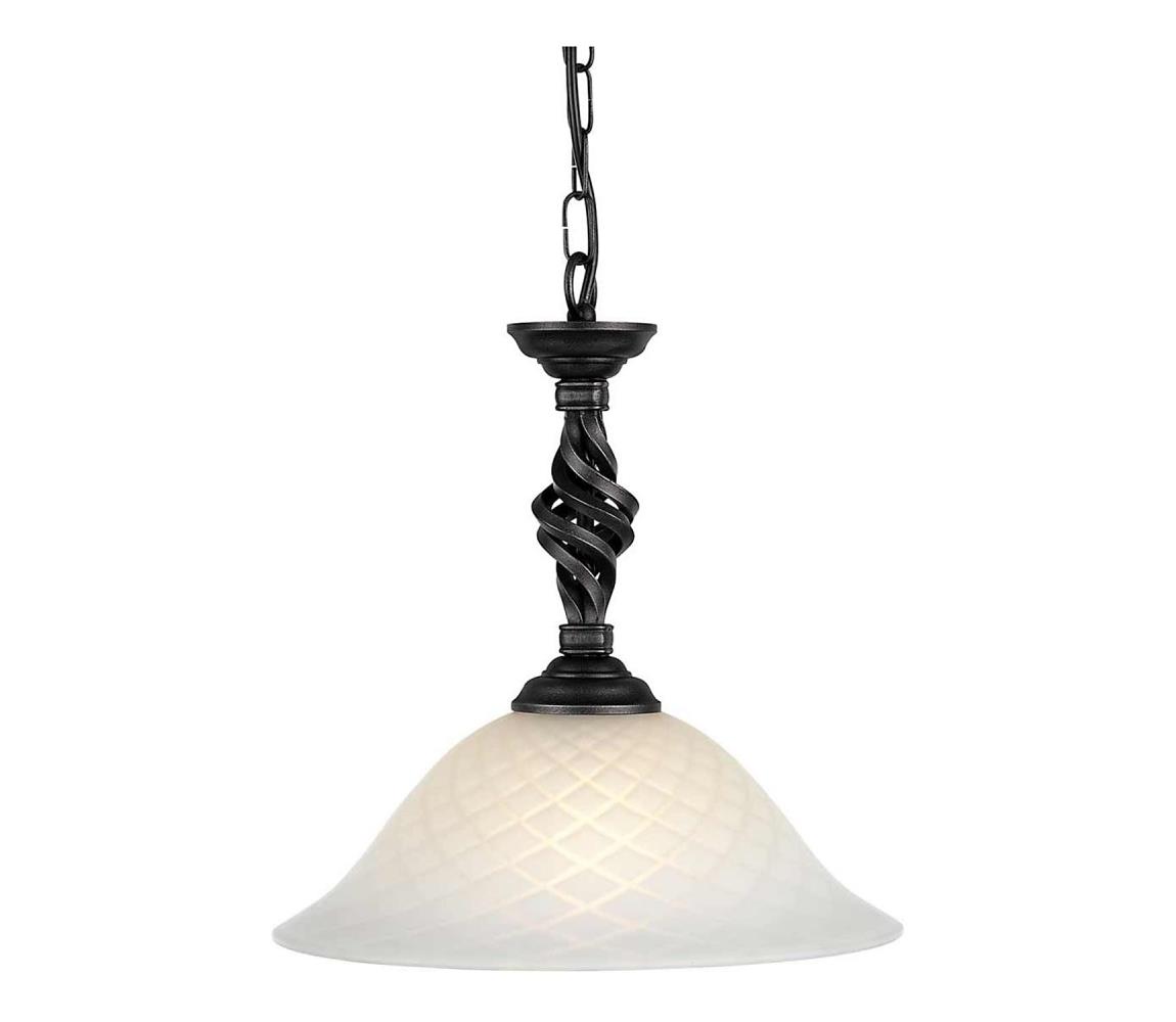 Elstead PB-P-BLACK - Lustr na řetězu PEMBROKE 1xE27/60W/230V PB-P-BLACK