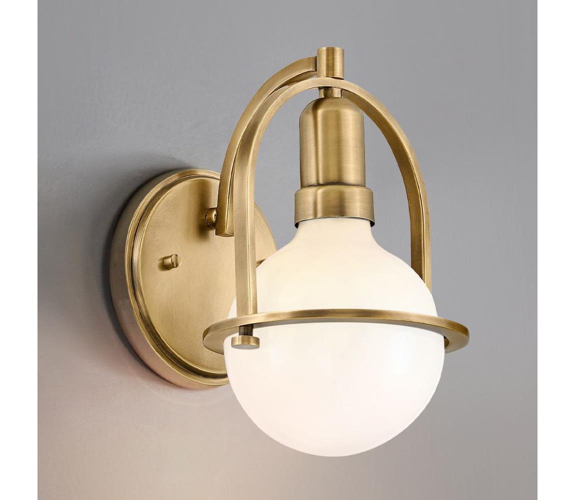 Elstead Quintiesse QN-SOMERSET1-HB - Nástěnná lampa SOMERSET 1xE27/60W/230V zlatá QN-SOMERSET1-HB