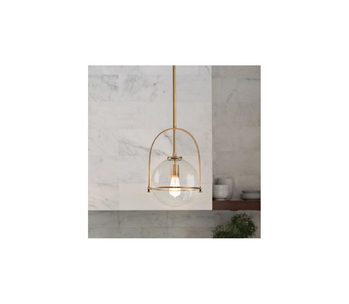 Elstead Quintiesse QN-SOMERSET-P-C-HB - Lustr na tyči SOMERSET 1xE27/60W/230V bronzová QN-SOMERSET-P-C-HB