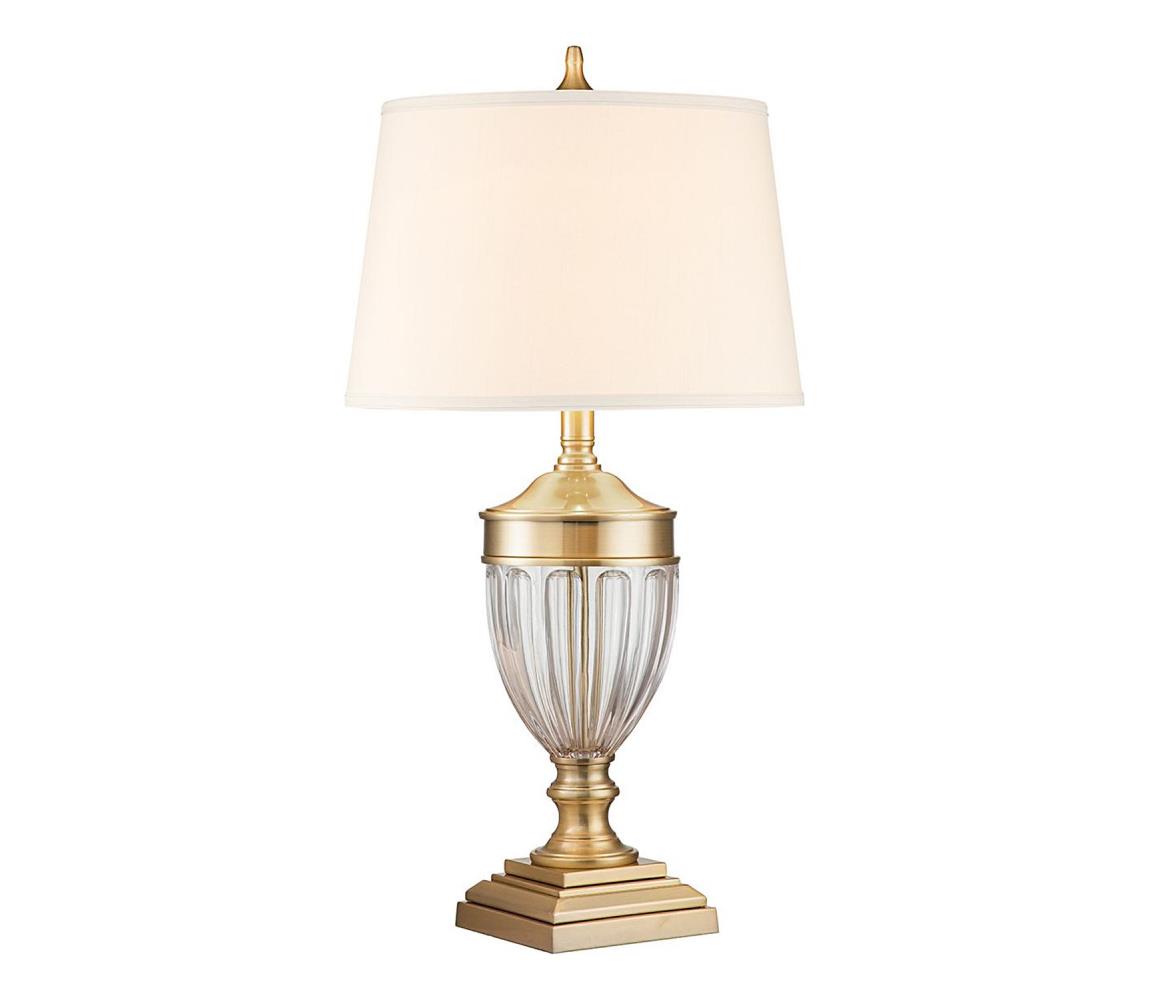 Elstead Quoizel QZ-DENNISON-BB - Stolní lampa DENNISON 1xE27/60W/230V zlatá QZ-DENNISON-BB