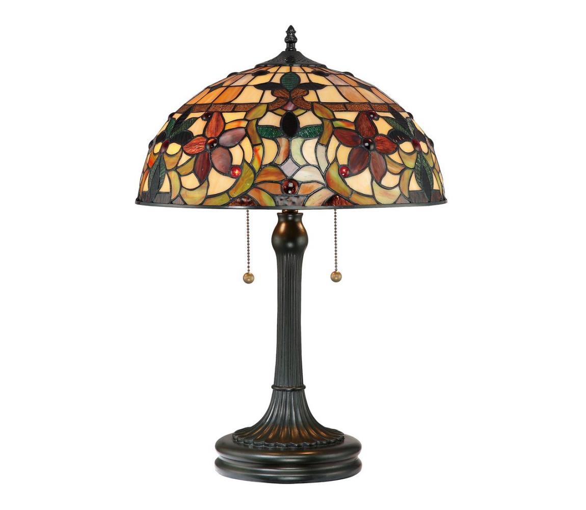 Elstead Quoizel QZ-KAMI-TL - Stolní lampa Tiffany KAMI 2xE27/60W/230V QZ-KAMI-TL