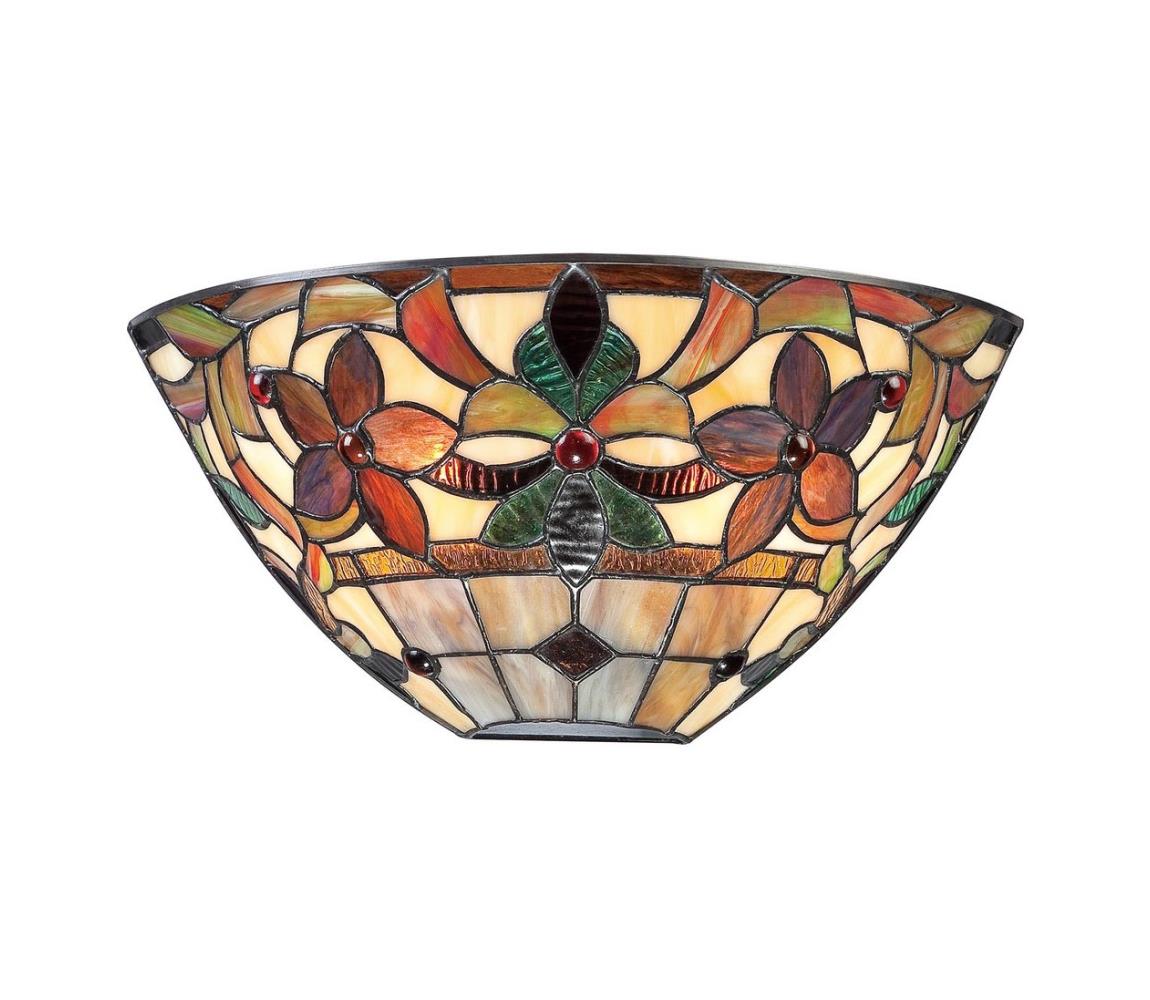 Elstead Quoizel QZ-KAMI-WU - Nástěnné svítidlo Tiffany KAMI 2xE14/60W/230V QZ-KAMI-WU