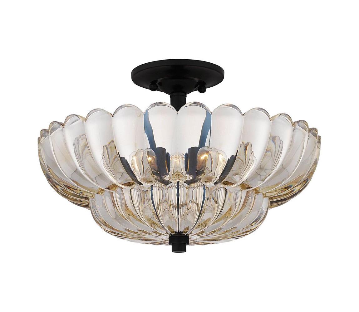 Elstead Quoizel QZ-WHITECAP-SF-M - Stropní svítidlo WHITECAP 4xE14/40W/230V pr. 39,5 cm QZ-WHITECAP-SF-M
