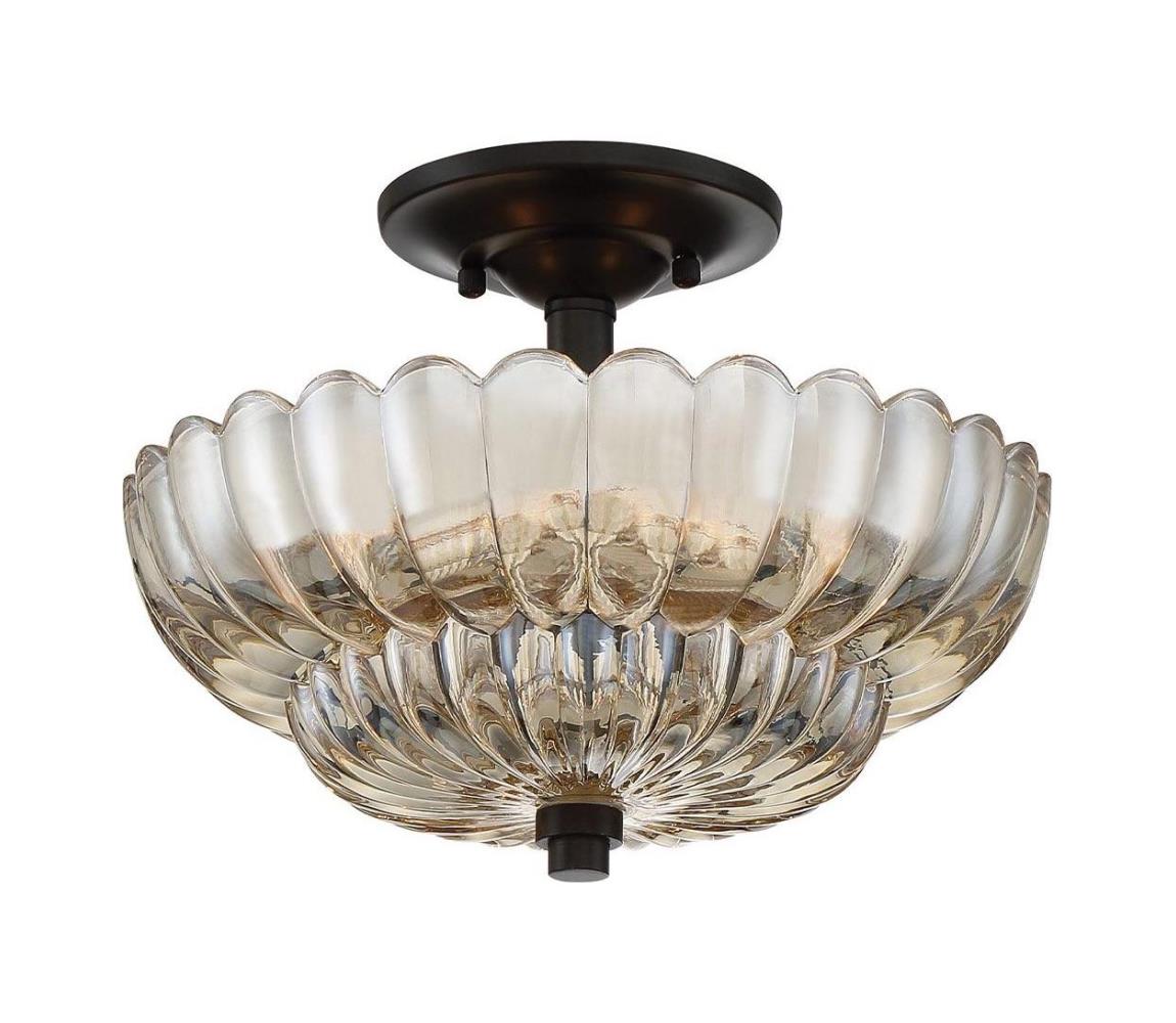 Elstead Quoizel QZ-WHITECAP-SF-S - Stropní svítidlo WHITECAP 3xE14/40W/230V pr. 29,7 cm QZ-WHITECAP-SF-S