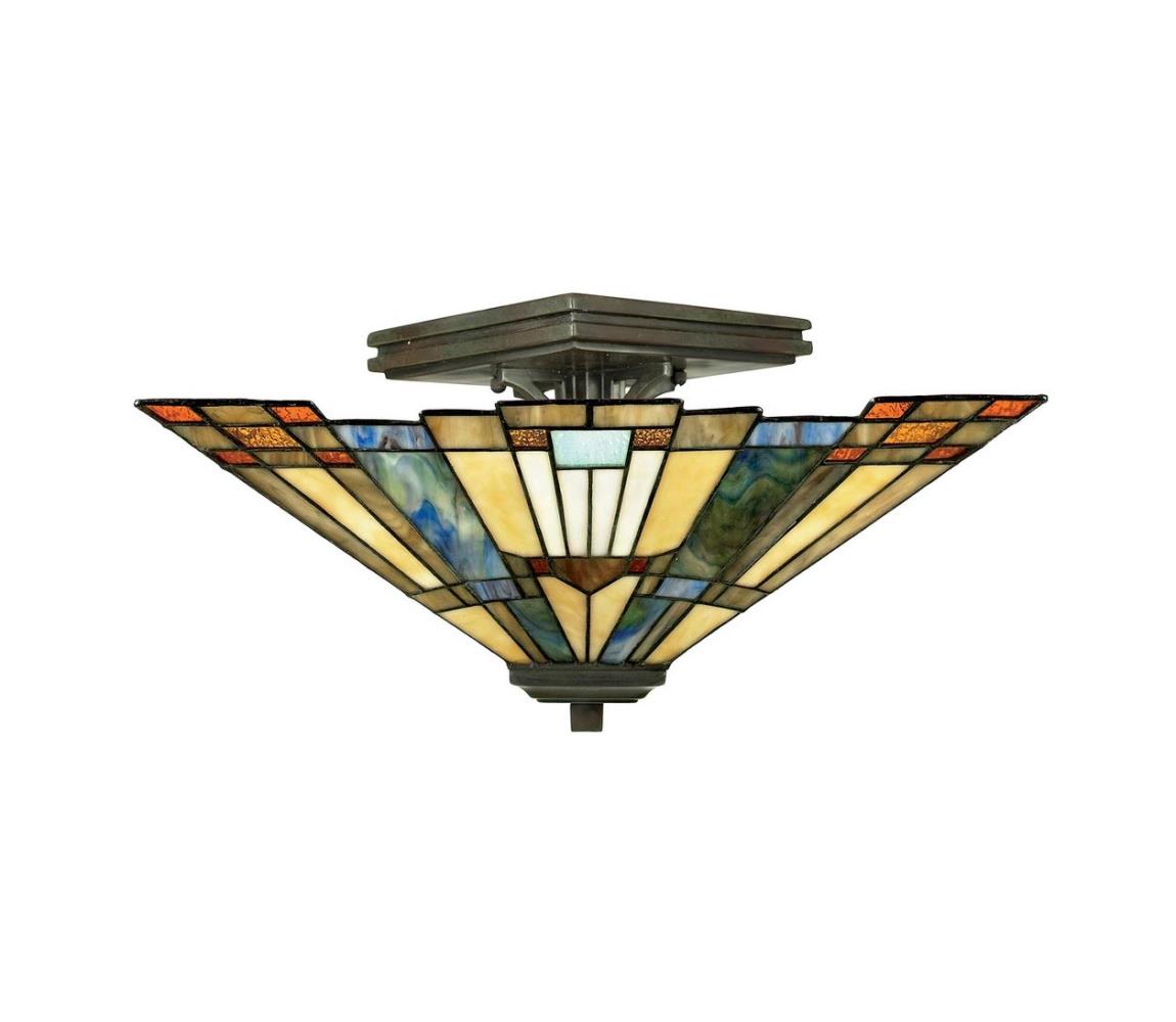Elstead QZ-INGLENOOK-SF - Stropní svítidlo Tiffany INGLENOOK 2xE27/60W/230V QZ-INGLENOOK-SF