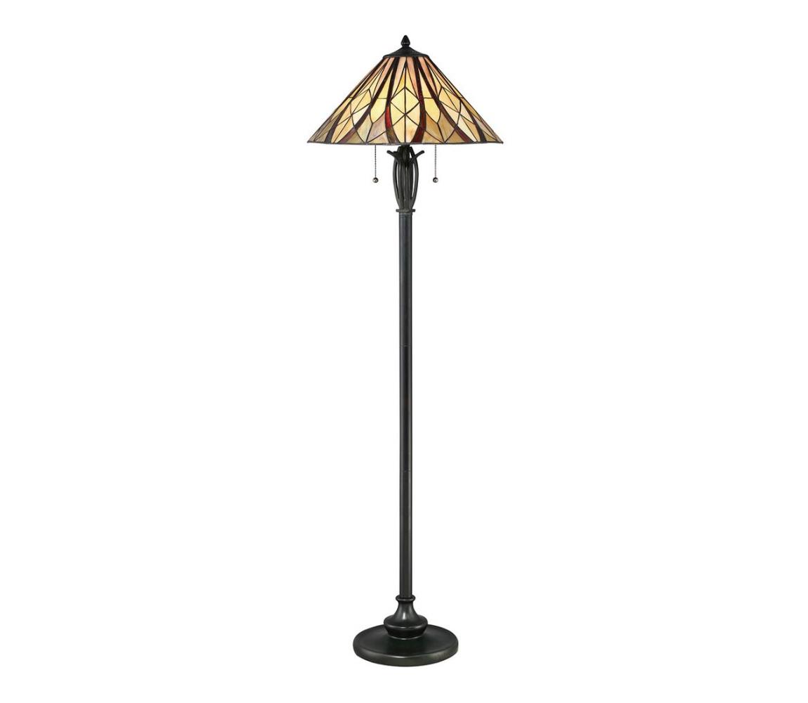 Elstead QZ-VICTORY-FL - Stojací lampa Tiffany VICTORY 2xE27/60W/230V QZ-VICTORY-FL