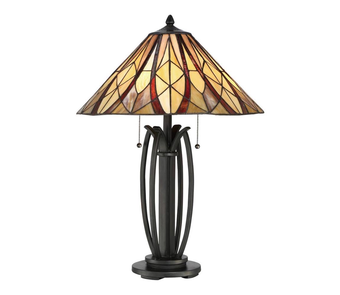Elstead QZ-VICTORY-TL - Stolní lampa Tiffany VICTORY 2xE27/60W/230V QZ-VICTORY-TL