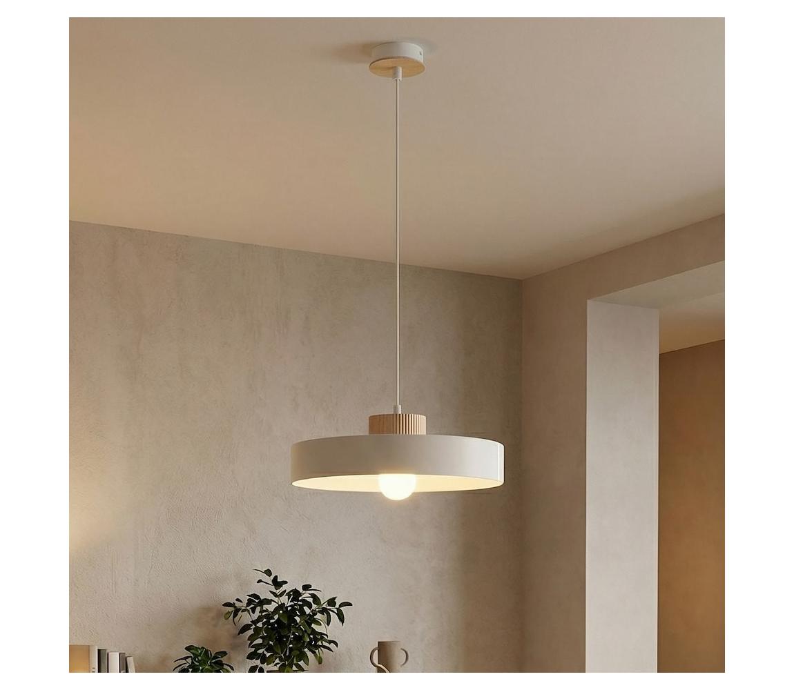 EMIBIG Lustr na lanku KIVI 1xE27/15W/230V bílá 1669/1L