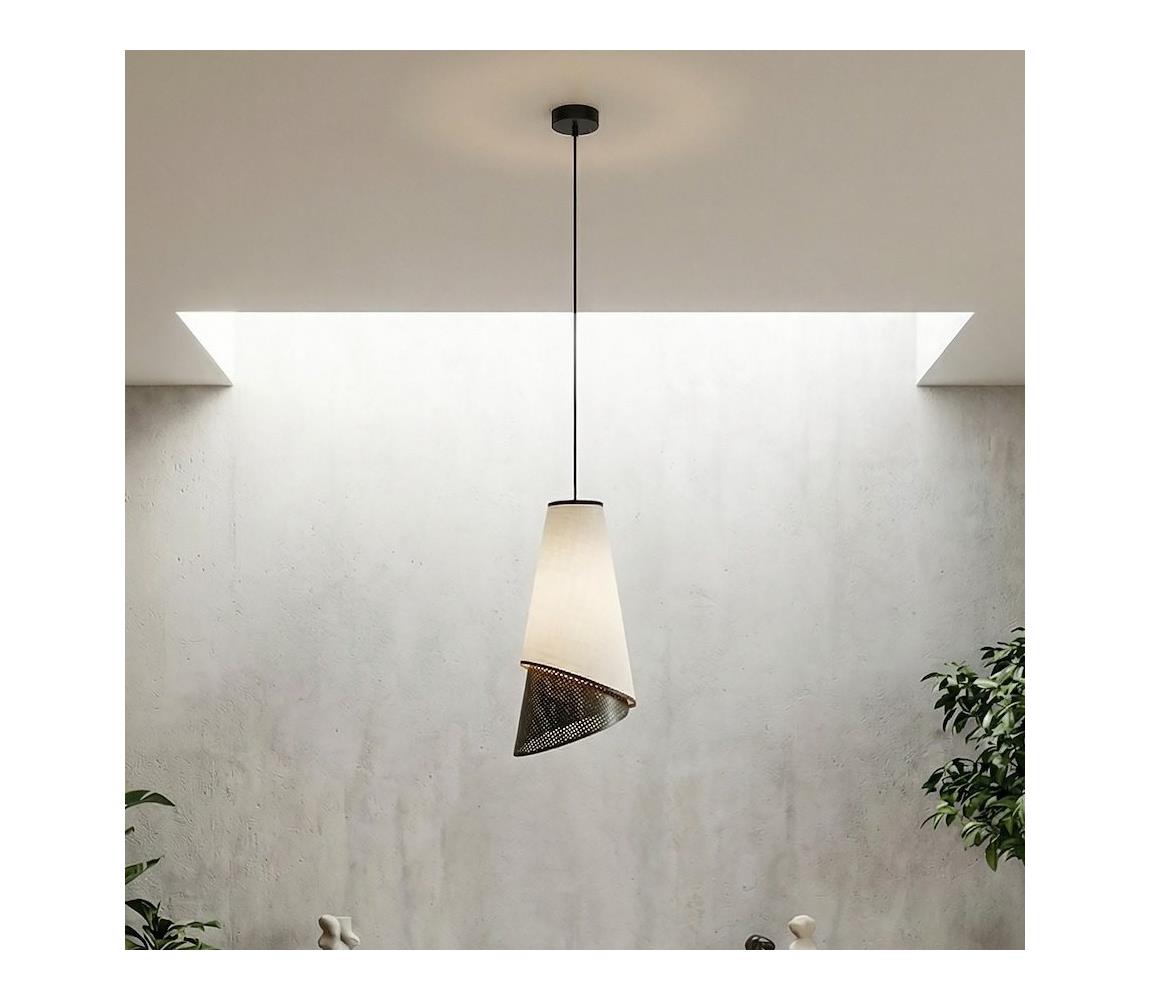 EMIBIG Lustr na lanku MODA 1xE27/15W/230V šedá/černá 1619/1