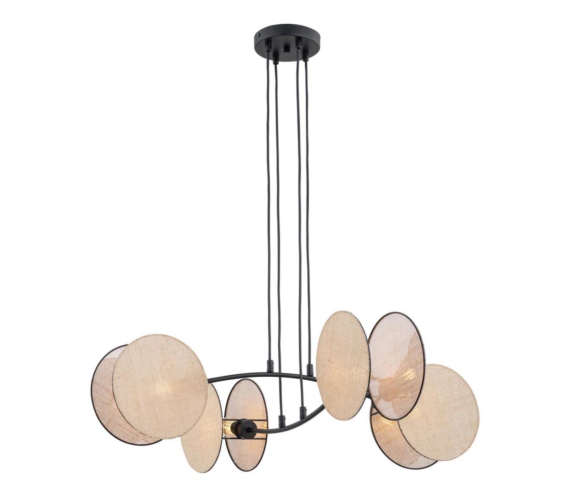 EMIBIG Lustr na lanku MOTIF 4xE14/10W/230V béžová 1328/4