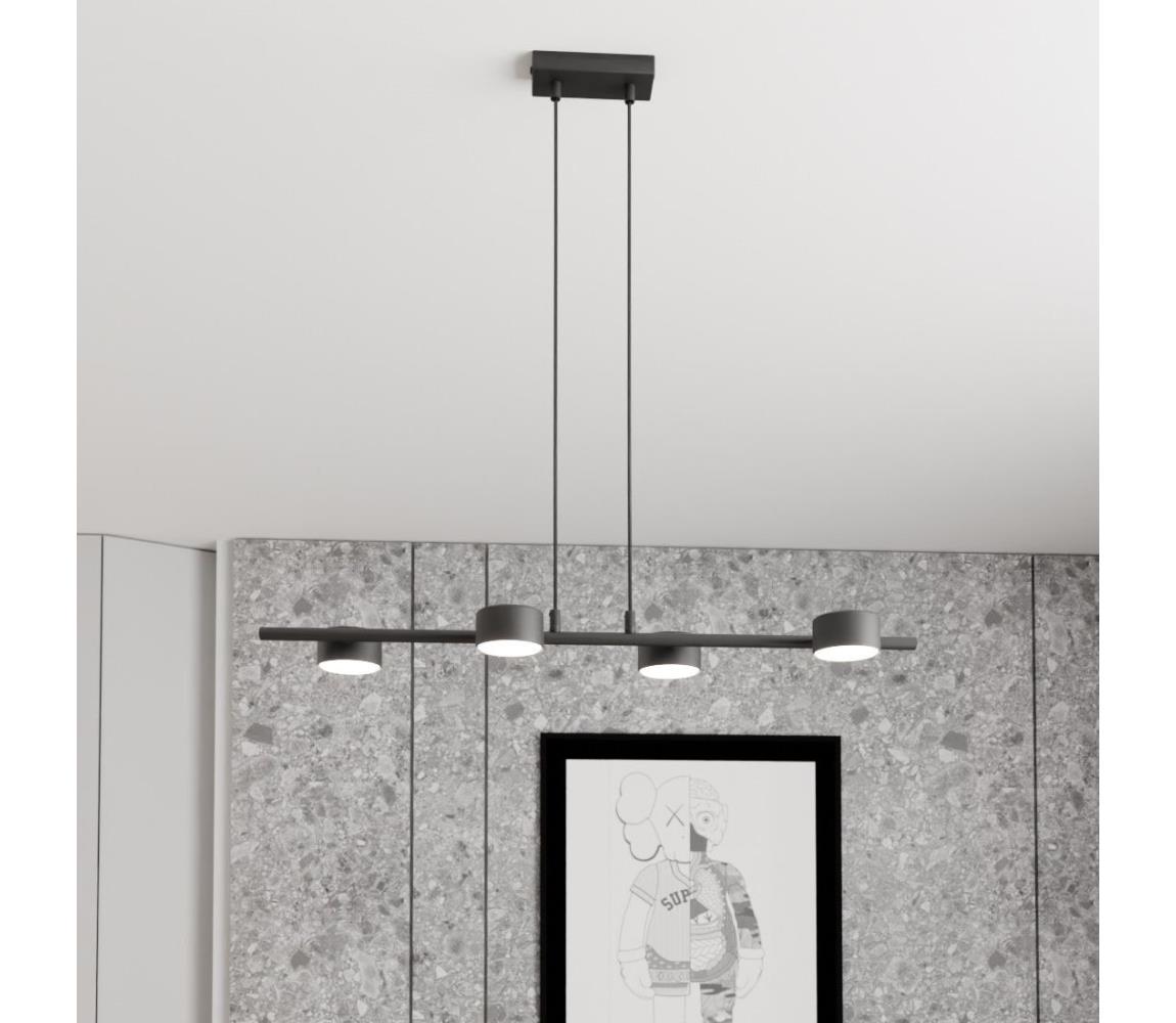 EMIBIG Lustr na lanku SORA 4xGX53/12W/230V černá 1440/4