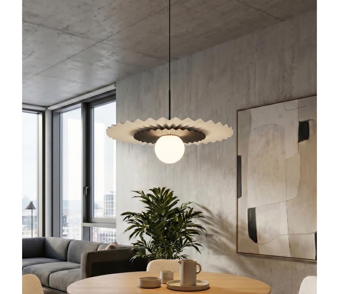EMIBIG Lustr na lanku UMBRA 1xG9/8W/230V černá/bílá 1730/1