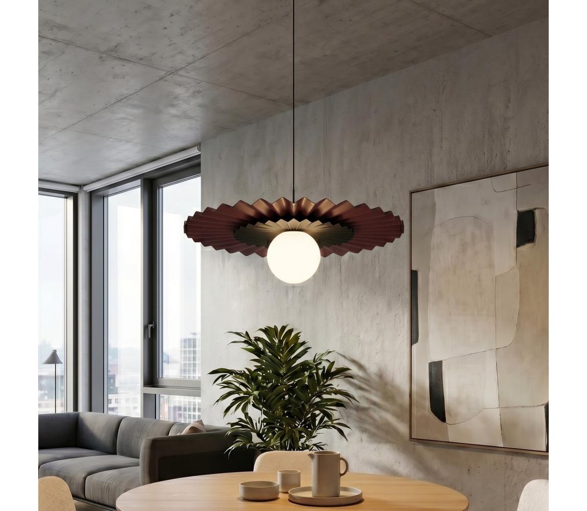 EMIBIG Lustr na lanku UMBRA 1xG9/8W/230V černá/červená 1732/1