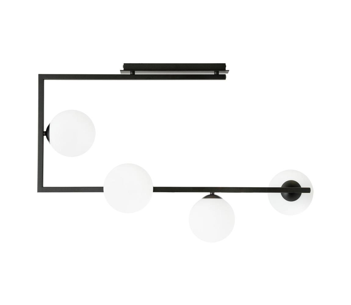 EMIBIG Lustr na tyči SOMA 4xE14/10W/230V černá/bílá 1291/4