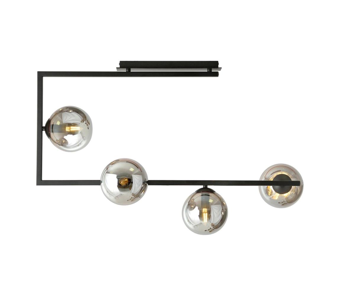 EMIBIG Lustr na tyči SOMA 4xE14/10W/230V černá/šedá 1290/4