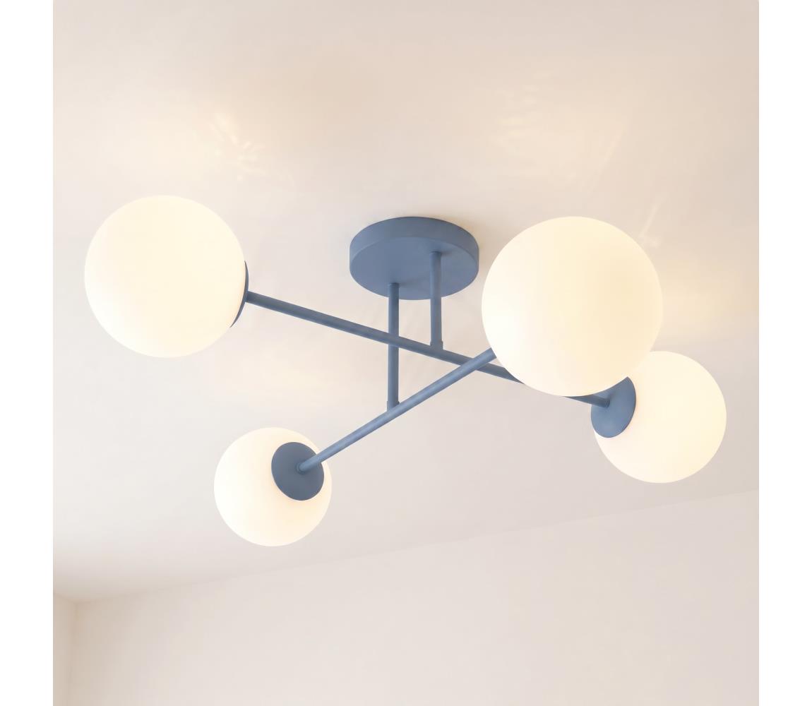 EMIBIG Přisazený lustr ROMA 4xE14/10W/230V modrá 1845/4