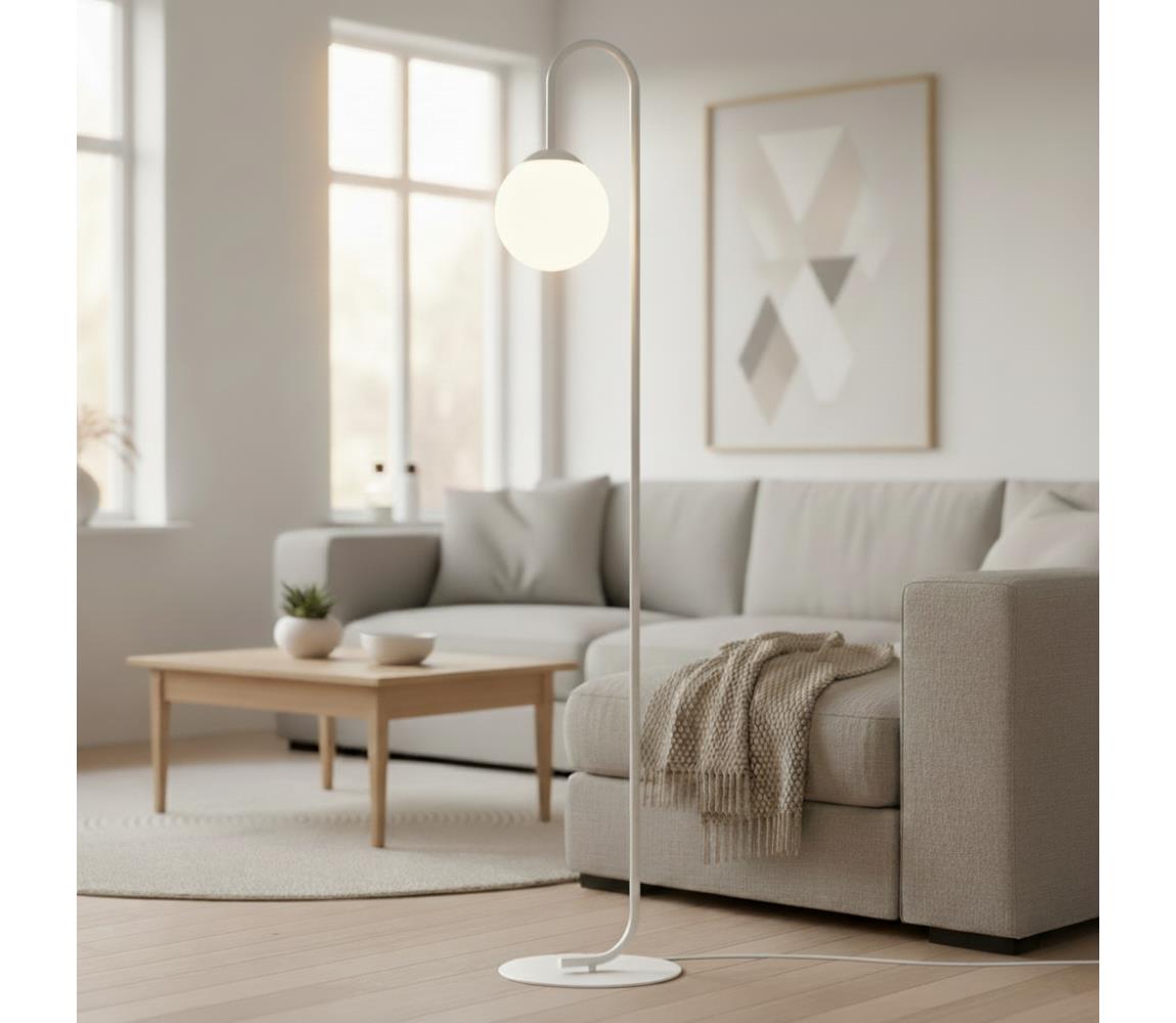 EMIBIG Stojací lampa FLOR 1xE14/10W/230V bílá 1498/LP1