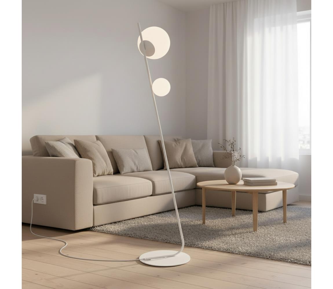 EMIBIG Stojací lampa TATU 2xG9/8W/230V bílá 1505/LP2
