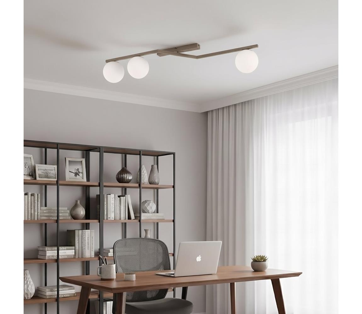 EMIBIG Stropní svítidlo NATON 3xE14/10W/230V béžová/bílá 1801/3